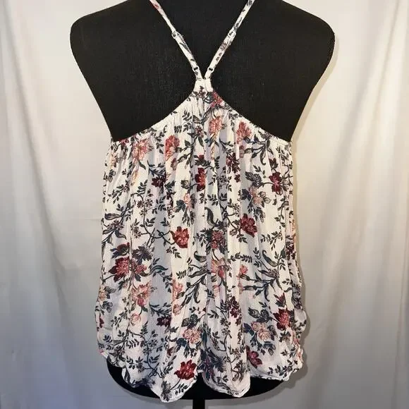American Eagle Outfitters Floral Cami Tank Top Small – Spaghetti Strap Boho - Picture 2 of 10